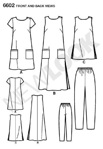 New Look Sewing Pattern 6602 Misses Dresses  Size A (S-M-L-XL-XXL) - Image 2